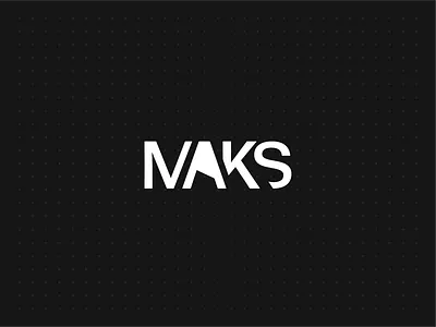 Maks - Exploration black branding design logo typography vector white