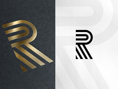 R Lettermark Gold Mockup branding design graphic design letter mark letter mark logos lettermark lettermarkexploration logo logo design logo designer logo designs logodesign logodesigner logofolio logos logosai logotype mockup mockups mogo mark