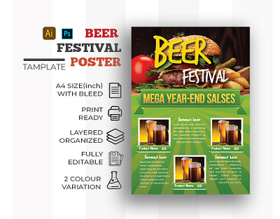 beer fest poster alcohol bavaria beer beer bash beer festival bubbles celebration drink drinks drops event festival flyer german gold invitation munich octoberfest