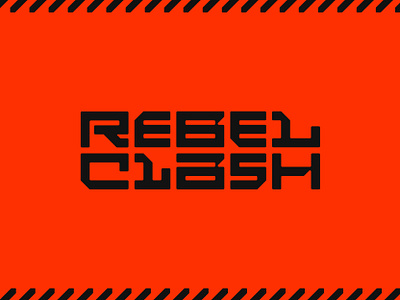 rebel clash branding design emblem ildanflash logo logotype typography vector