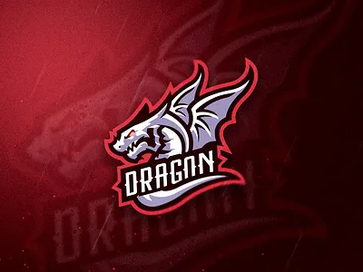 Dragon Mascot Logo app art branding design dragon e sports esport icon illustration logo mascot mascot logo vector