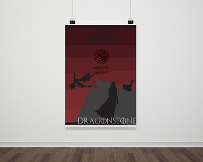 Mother of Dragons design digital art game of thrones illustration mother of dragons tv show