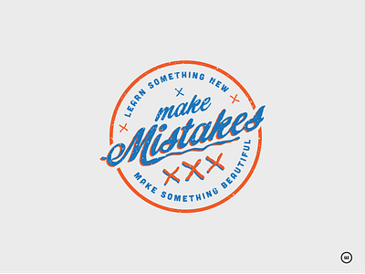 Mistakes badge design label logo logo design mistake mistakes retro retro badge typography vector vintage vintage badge