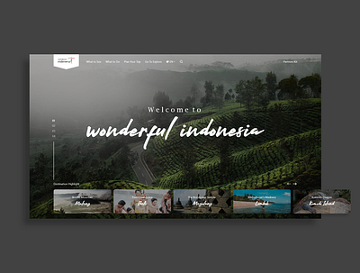 Redesign wonderful indonesia website landing pages landingpage travel website ui ui ux ui design uiux uiuxdesign web web design website concept websites wonderful indonesia