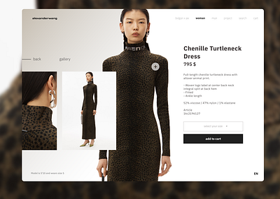 Redesign alexanderwang clothes clothes shop design flat minimal online ui web