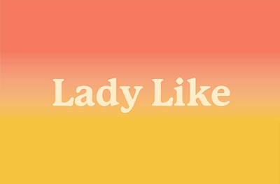 Lady Like logo Option branding design logo