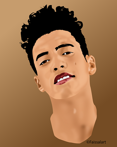 Portrait illustration ai artdesign artwork boy design designer graphicdesign illustration illustrator vector