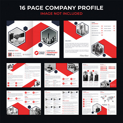 corporate profile artwork company branding company profile design illustration logo vector vector illustration
