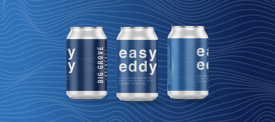 "Easy Eddy" Can Label Design beer art beer can beer label craft beer craft brewery design illustration label design label packaging typography vector