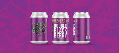 "Double Blackberry" Can Label Design beer art beer can beer label branding craft beer craft brewery label design label packaging