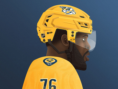 PK adobe illustrator adobe photoshop grit hockey hockey player illustration illustration art illustrator illustree nashville nashville predators person portrait texture