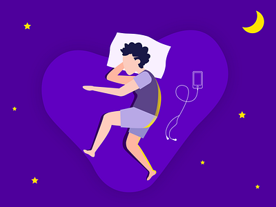 sleep design illustration ui