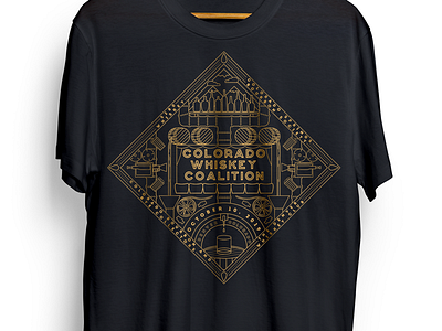 Whiskey T-Shirt alcohol barrel black bourbon camera colorado springs denver documentary film gold monoline shirt t shirt vector whiskey