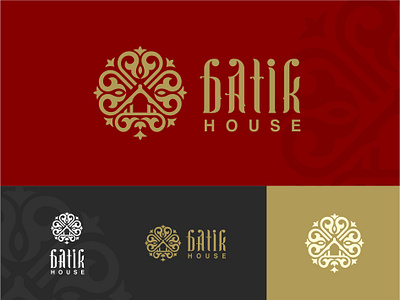 batik house - logo app branding design flat icon imagenatif in logo minimal vector