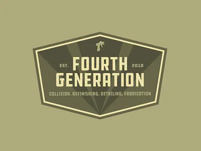 Fourth Generation Collision Repair design logo