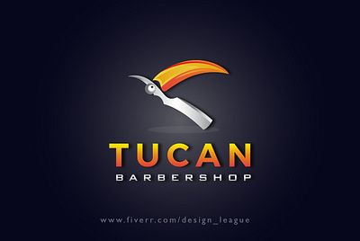 Tucan Barbershop Logo artwork barber logo barbershop branding brandingdesign clean conceptual design creative agency creative design design fresh design icon illustration logo modern logo modernism tucan tucan logo