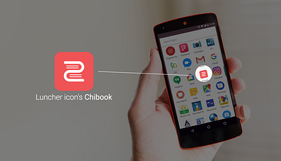 luncher icon's Chibook branding logo typography