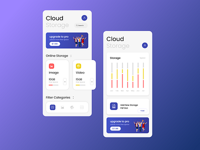 Storage App UI design ui ui ux design uidesign ux ux desgin ux design