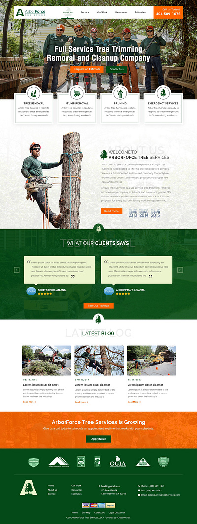 Arborforce design icon typography ui ux vector website