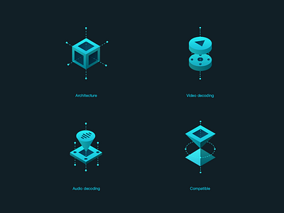 icon characteristic 2.5d 3d app audio clean compatible icon illustration ui ux video web