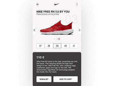 daily UI 012 - Ecommerce shop (single item) adobexd app branding design figma icon sketch topdesign ui uidesign uidesigner uidesigns ux vector web