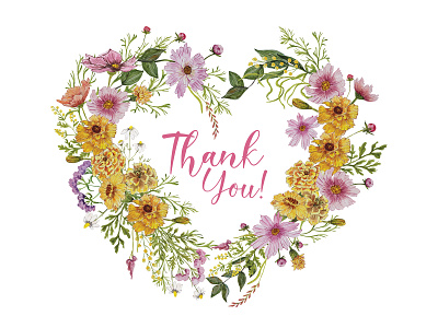 Invitation card with flowers heart autumn flowers bouquet country style design heart frame illustration logo village wedding