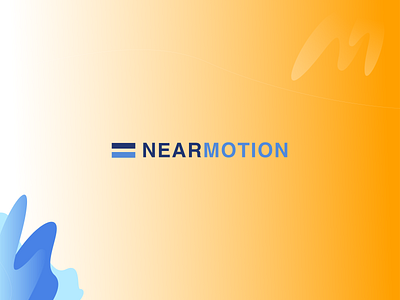 Nearmotion blue design illustration ui ux web website white yellow