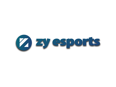 zy esports logo retouch branding design logo vector