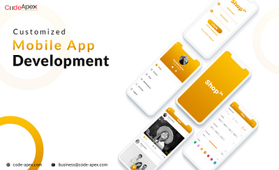 Mobile app development poster app brand identity design illustrator photoshop ui ux