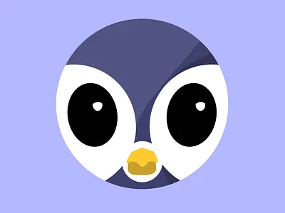 Penguin icon illustration logo ui