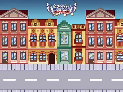 Tenement Buildings Poogeon Attack concept art mobile game pixel pixel art