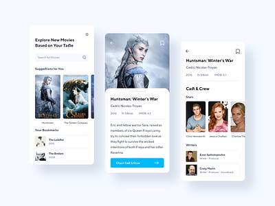 Movie Suggestions App app concept app design app ui app ux clean mobile app ui design uiux
