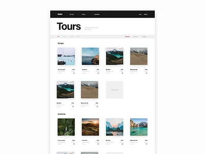 Explore Tours blog design booking flights search tours travel ui kit web