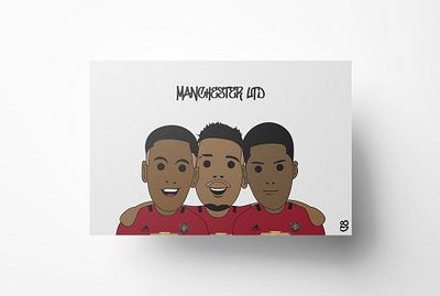 Manchester United Print. Man Utd Poster football footballer man utd manchester utd martial pogba poster print rashford soccer