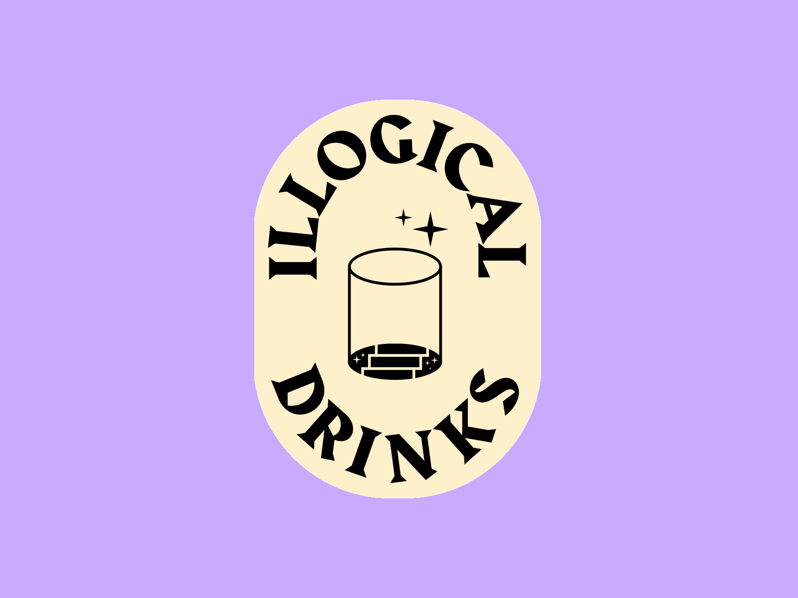 Illogical Drinks final logo aftereffects alcohol animation drinks escher logo logo animation logotype spirits typeface