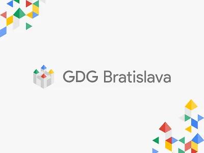 GDG Bratislava brand branding castle gdg google identity isometric isomety logo logotype