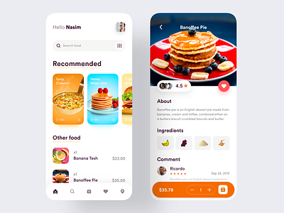 Food Service - Mobile App cooking delivery delivery app food food and drink food app food delivery app food drive foodie healthy food mobile app design online food app product design recipe recipe app restaurant restaurant app service app uiuxdesign webapp