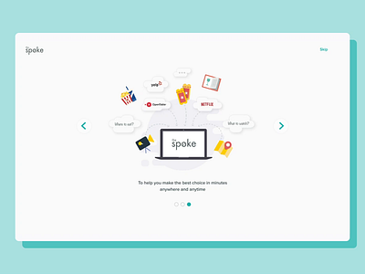 Recommendation Platform - The Spoke animation dashboard design design agency development illustration la soft recommendation recommendation system restaurant ui ui design ui ux ukraine ux ux ux design web design