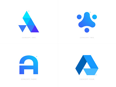 Alliance SOC - Logo Concepts a letter a day brand brand identity branding design hub identity designer illustration lettermark logo logo set logomark logomarks logos idea logotype designer marks negative space smart mark triangles typography