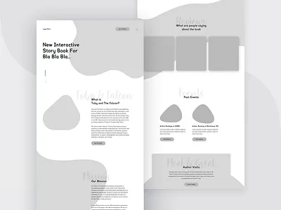 Hi-Fi Wire Process book children childrens book high fidelity landing page process ui design ux website wireframe