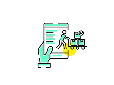 delivery sent adobe illustrator asset color design designer flatdesign icon icon design illustration vector