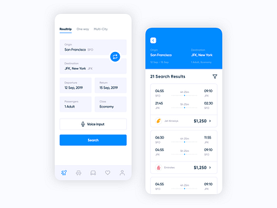 Trip Booking App application car car share flight hotel mobile app mobile design trip ui
