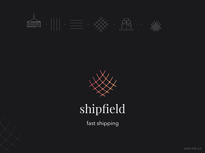 Shipfield logo app branding concept design icon logo typography ui ux web