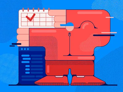 meet the deadline deadline flat illustrations for the site meet the deadline vector web illustration