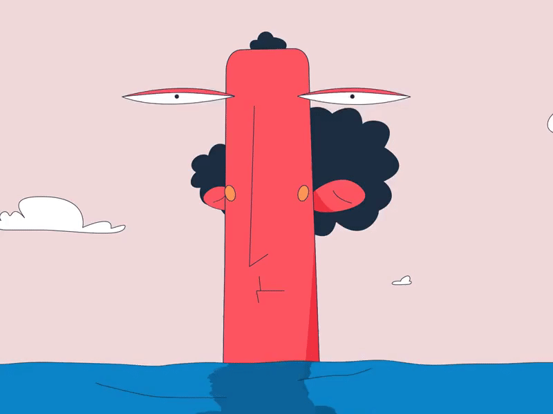 Not my day! #monday abstract aftereffects animation cell animation character doodle gif illustration monday portrait