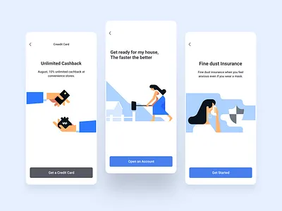 Illustration app blue character cute flat gui icons illust illustration mobile onboarding onboarding screens product design ui ux vector