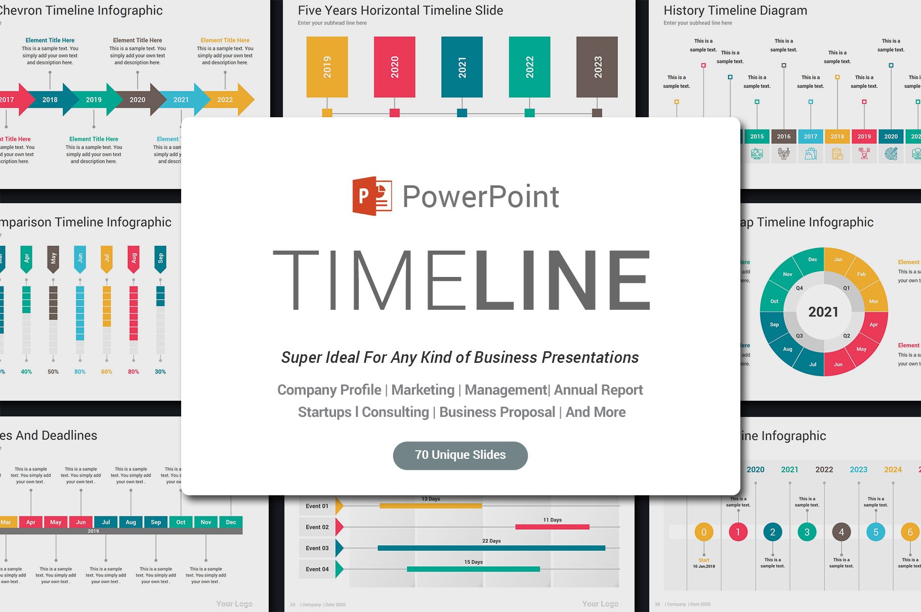 timeline graphic for powerpoint