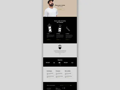 Le Beard Full Page app branding design development illustration minimal ui ux vector web