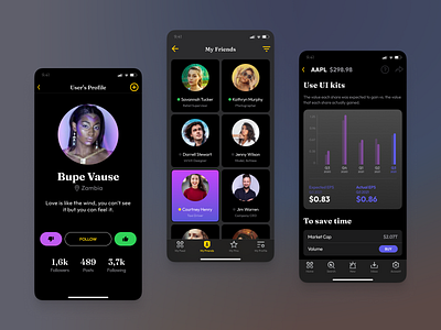 Figma Mobile UI kit 📱 iOS templates android app design figma ios mobile templates ui ui kit