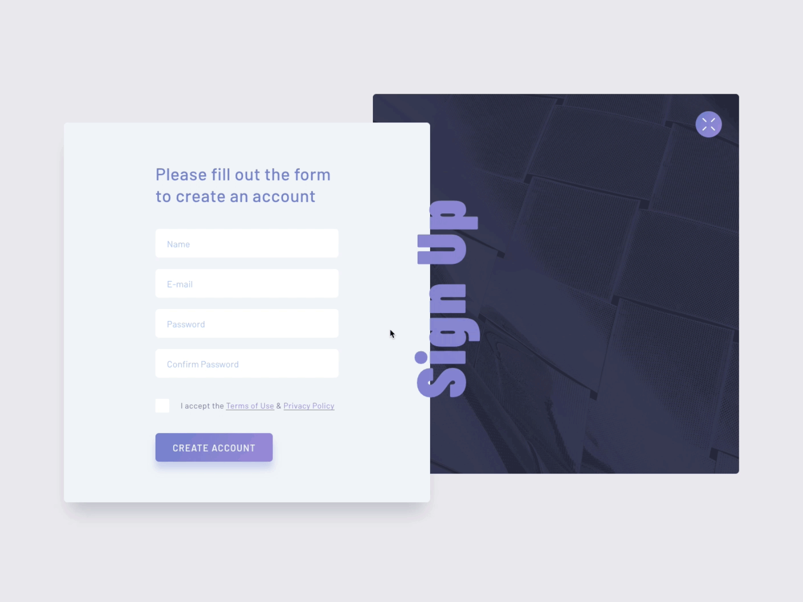 Daily UI 001 - Sign Up css css animation css animations css hover css hover animation css hover effect daily ui daily ui 001 daily ui challenge design html css modal sign up sign up form sign up page sign up screen ui ui design